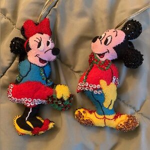 Disney Mickey and Minnie Mouse Holiday Ornaments